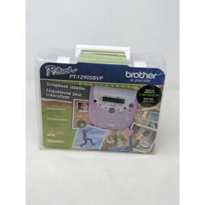 Brother PT-1290SBVP Label Thermal Printer New Pink-Scrapbook Labeller